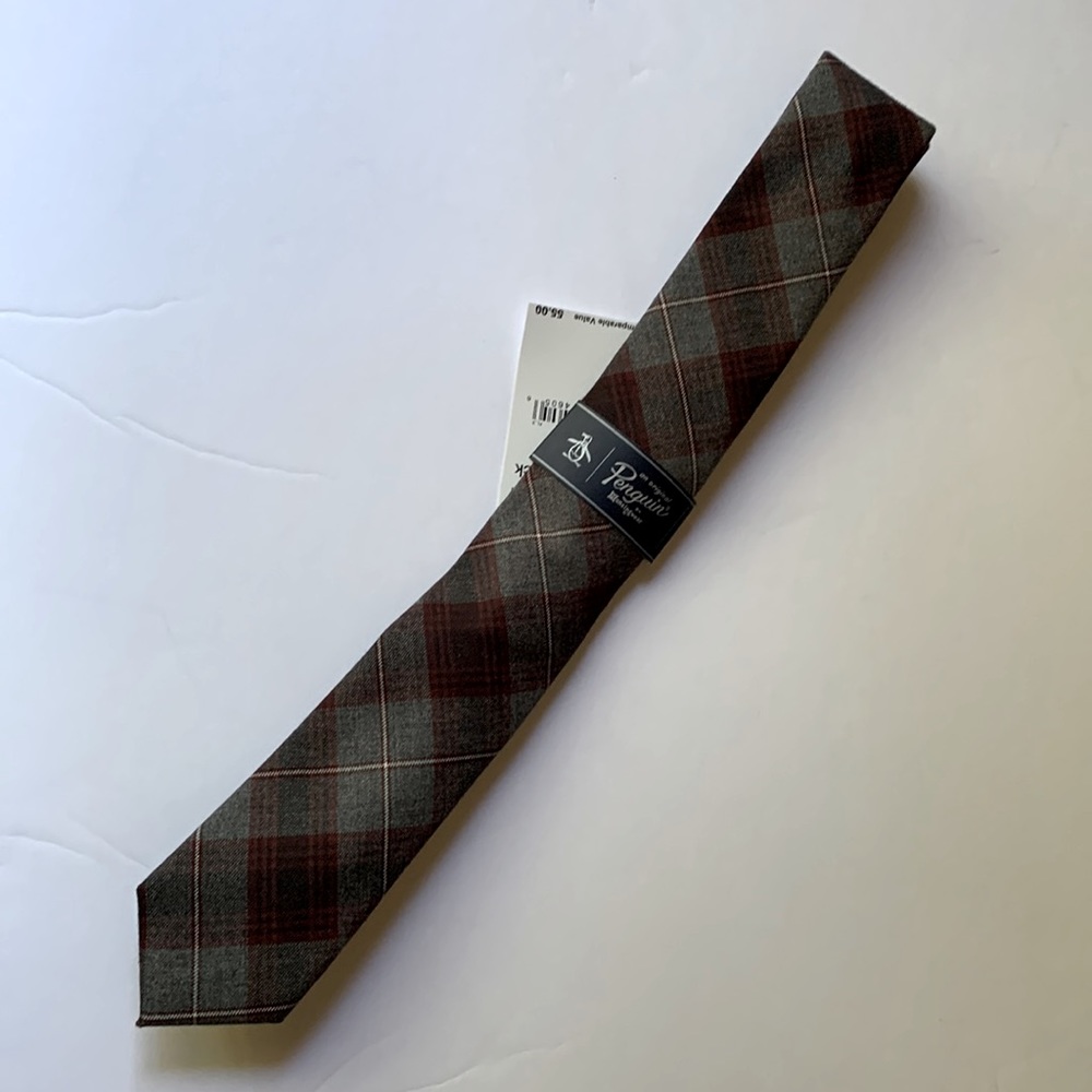 NWT Penguin plaid tie